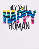 Camiseta larga punto blanco niña Happy Summer Vibes