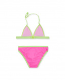 Bikini fucsia verde niña Neon Jungle
