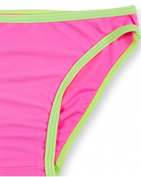 Bikini fucsia verde niña Neon Jungle