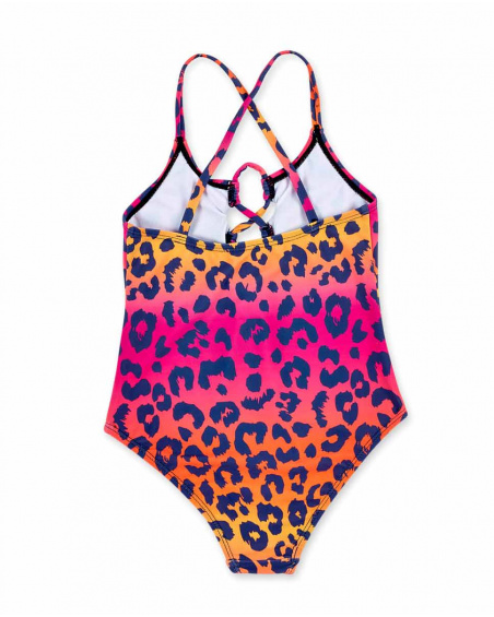 Bañador fucsia naranja niña Sunday Brunch