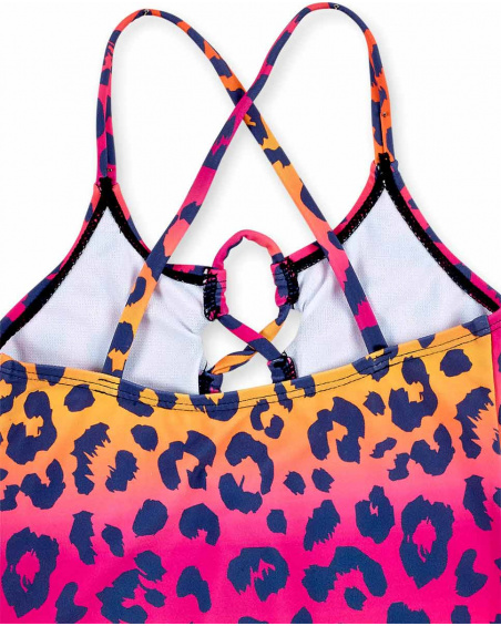 Bañador fucsia naranja niña Sunday Brunch