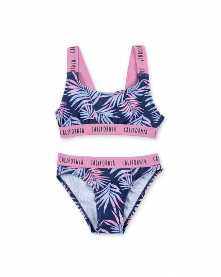 Bikini navy niña Californian Chill