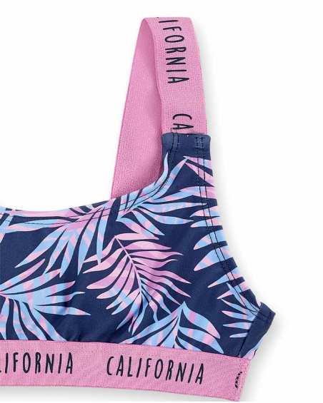 Bikini navy niña Californian Chill