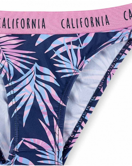 Bikini navy niña Californian Chill