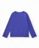 CAmiseta azul con estampado gráfico para niña colección Cold CAmiseta azul con estampado gráfico para niña colección Cold