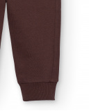 Pantalón jogger para niño en marrón con estampado gráfico Pantalón jogger para niño en marrón con estampado gráfico