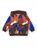 Conjunto de chaqueta y pantalón para niño en marrón con Conjunto de chaqueta y pantalón para niño en marrón con