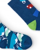 Pack de calcetines azules con diseño de montaña y monstruo para Pack de calcetines azules con diseño de montaña y monstruo para