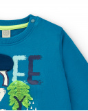 Jersey azul con estampado "Freezy" para niño de la colección Jersey azul con estampado "Freezy" para niño de la colección