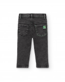 Pantalones denim para niño en negro con diseño "Let's Play" Pantalones denim para niño en negro con diseño "Let's Play"