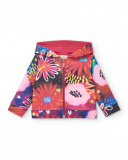 Sudadera con capucha y estampado floral cósmico para niña de la Sudadera con capucha y estampado floral cósmico para niña de la