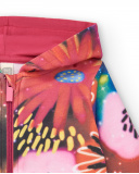 Sudadera con capucha y estampado floral cósmico para niña de la Sudadera con capucha y estampado floral cósmico para niña de la