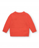 Jersey tricot niño en rojo con diseño de autobús colección Jersey tricot niño en rojo con diseño de autobús colección