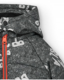 Chaqueta niño en gris con capucha y estampado colección Cartoon Chaqueta niño en gris con capucha y estampado colección Cartoon