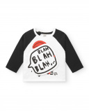 Camiseta niño en blanco y negro colección Cartoon Calling Camiseta niño en blanco y negro colección Cartoon Calling