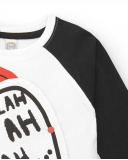 Camiseta niño en blanco y negro colección Cartoon Calling Camiseta niño en blanco y negro colección Cartoon Calling
