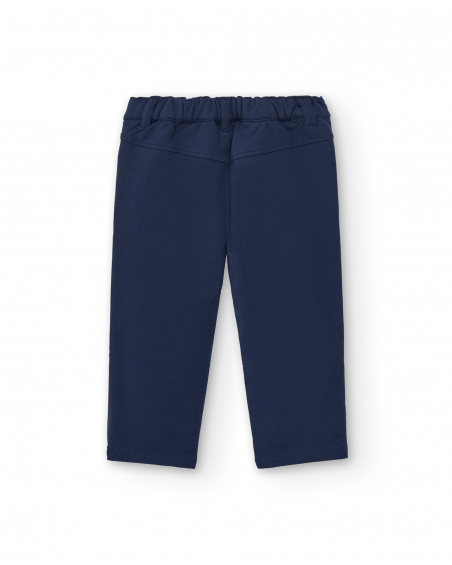 Pantalón niño en azul marino con bolsillos cargo colección Big