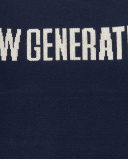 Jersey azul marino con texto "New Generation" para niño Jersey azul marino con texto "New Generation" para niño