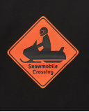 Camiseta negra con estampado "Snowmobile Crossing" para niño de Camiseta negra con estampado "Snowmobile Crossing" para niño de