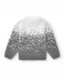Jersey niña en blanco y gris con efecto degradado colección The Jersey niña en blanco y gris con efecto degradado colección The
