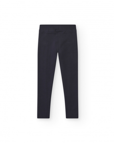 Leggings negros con detalles metálicos para niña colección Leggings negros con detalles metálicos para niña colección