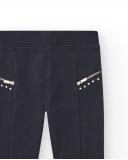 Leggings negros con detalles metálicos para niña colección Leggings negros con detalles metálicos para niña colección