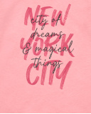 Camiseta de manga larga con estampado "New York City" en rosa Camiseta de manga larga con estampado "New York City" en rosa