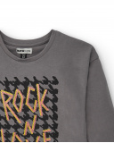 Camiseta gris con estampado "Rock N Love" para niña colección Camiseta gris con estampado "Rock N Love" para niña colección
