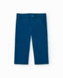 Pantalones niño en azul con bolsillos colección Big Brains Pantalones niño en azul con bolsillos colección Big Brains