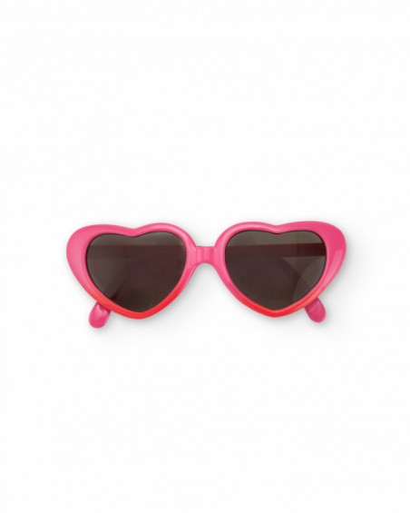 Gafas de sol para niña color rosa con diseño de corazón Gafas de sol para niña color rosa con diseño de corazón