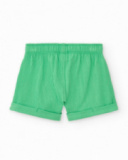 Conjunto para niño en verde y amarillo con camiseta bordada de Conjunto para niño en verde y amarillo con camiseta bordada de