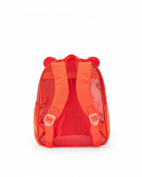 Mochila roja para niño con correas ajustables