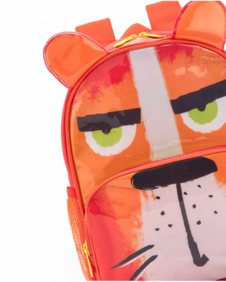 Mochila roja para niño con correas ajustables