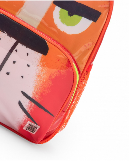 Mochila roja para niño con correas ajustables