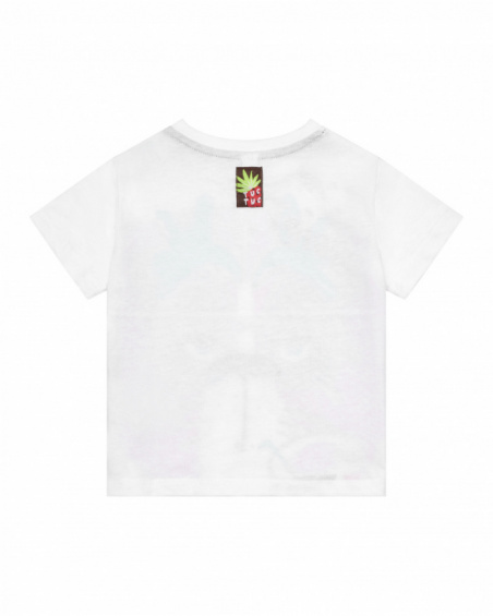 Camiseta blanca para niño con tigre y frase "I'm quiet!!" Camiseta blanca para niño con tigre y frase "I'm quiet!!"