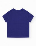 Camiseta azul para niño con coco y texto "Coconut Milk Shake" Camiseta azul para niño con coco y texto "Coconut Milk Shake"