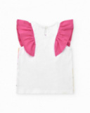 Conjunto para niña con camiseta de elefante y short azul Conjunto para niña con camiseta de elefante y short azul