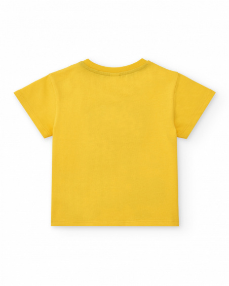 Camiseta para niño en amarillo con animal azul y frase "I'm Camiseta para niño en amarillo con animal azul y frase "I'm