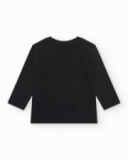 Camiseta sin mangas para niño en azul con estampado Camiseta sin mangas para niño en azul con estampado