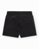 Bermuda para niño en negro con cintura ajustable Bermuda para niño en negro con cintura ajustable