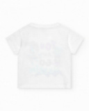Camiseta para niño en blanco con estampado geométrico Camiseta para niño en blanco con estampado geométrico