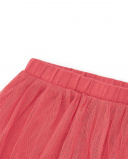 Legging para niña en rosa con capa de tul y cintura elástica Legging para niña en rosa con capa de tul y cintura elástica