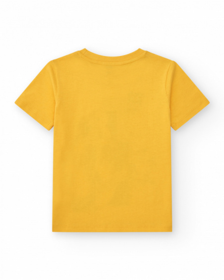 Camiseta para niño en amarillo con estampado frontal