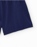 Short niña en azul marino con cintura fruncida Short niña en azul marino con cintura fruncida