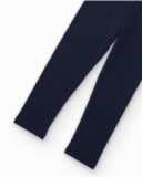Leggings niña en azul marino de punto elástico Leggings niña en azul marino de punto elástico
