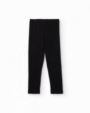 Leggings niña en negro de punto elástico Leggings niña en negro de punto elástico