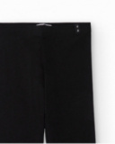 Leggings niña en negro de punto elástico Leggings niña en negro de punto elástico