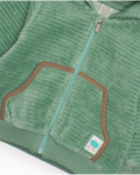 Conjunto de tres piezas para bebé niño en verde y blanco con