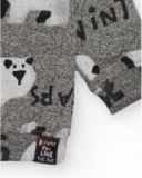 Sudadera de felpa para niño en gris con estampado de osos Sudadera de felpa para niño en gris con estampado de osos