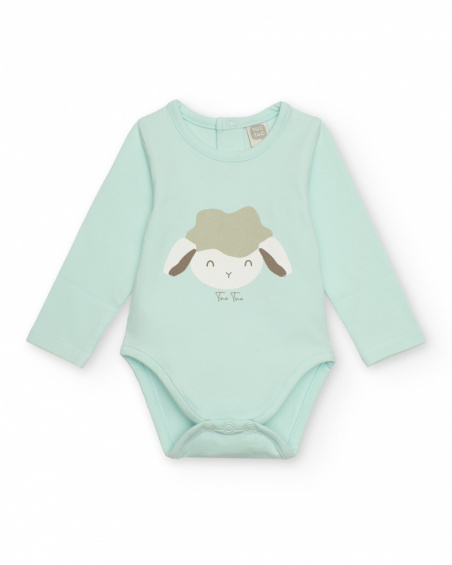 Pack de dos bodies de manga larga para bebé niño con estampado